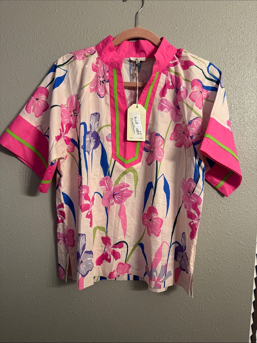 Jodie Women’s Pink Floral Tunic Top